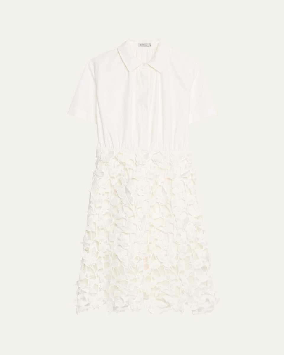Colette Short-Sleeve Combo Dress